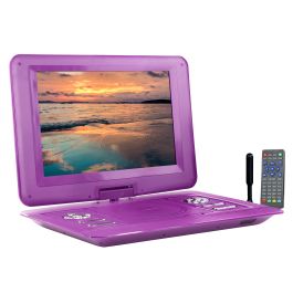 Trexonic 13.3 Inch Portable TV+DVD Player with Color TFT LED Screen and USB/HD/AV Inputs